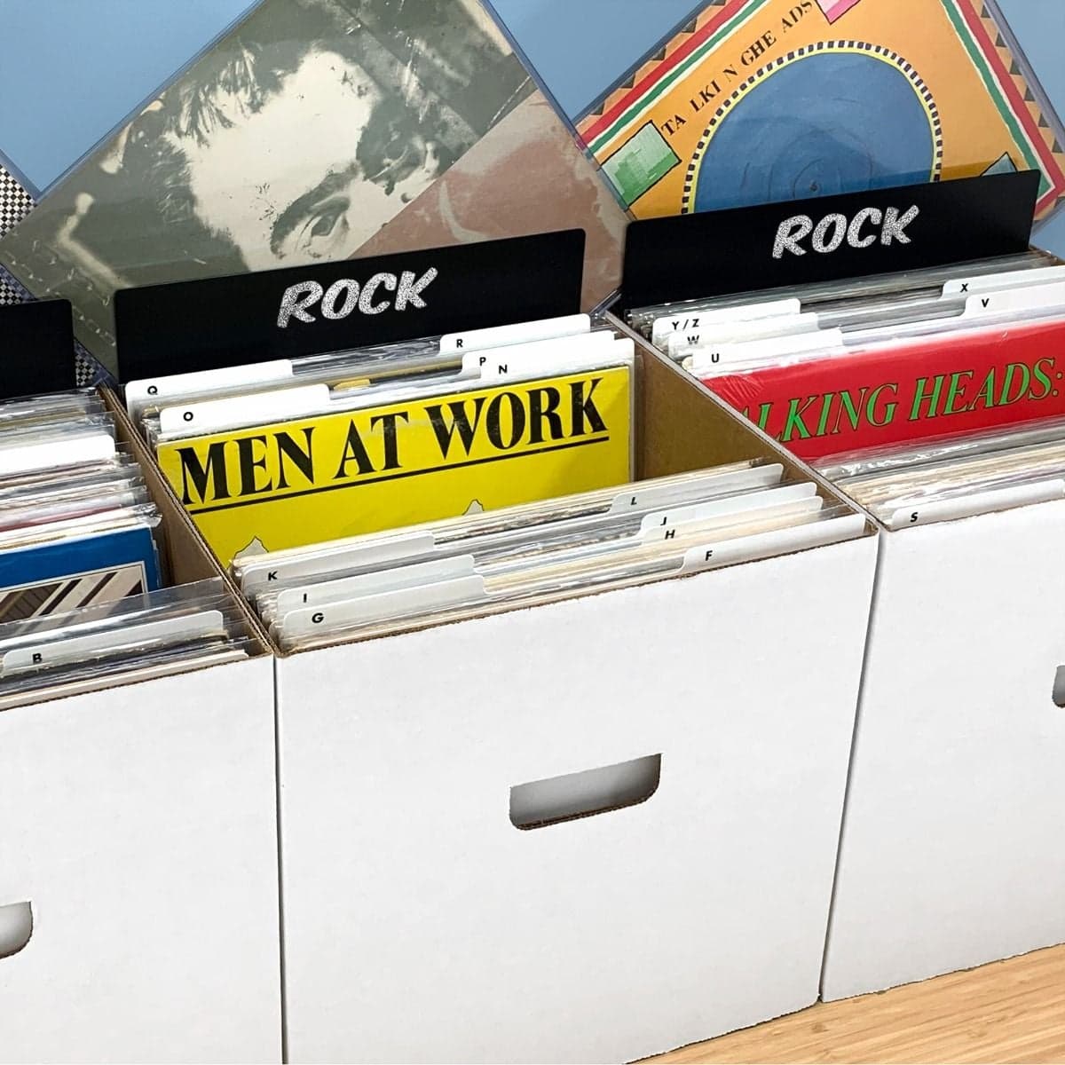 BCW 12-Inch Record Dividers. Tall. Black. 25 per pack. in 33 RPM boxes