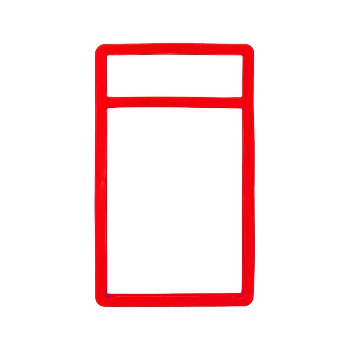 Rear view of a single empty Slab Bumper - PSA Graded Card - Red