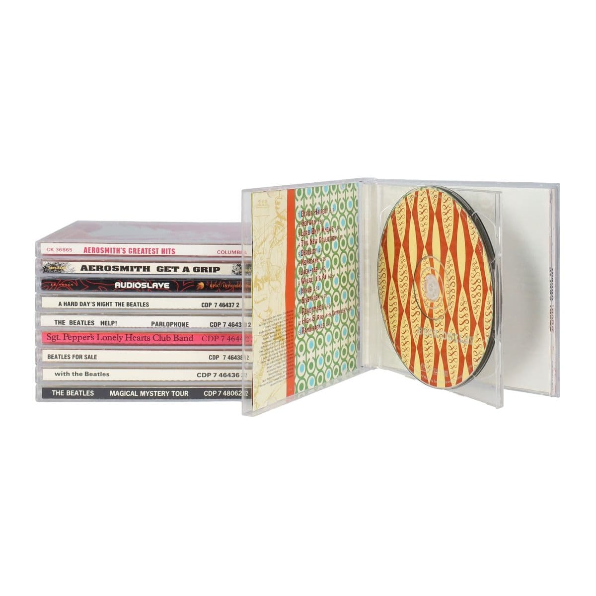 BCW CD Jewel Cases Double Tray Stacked and full