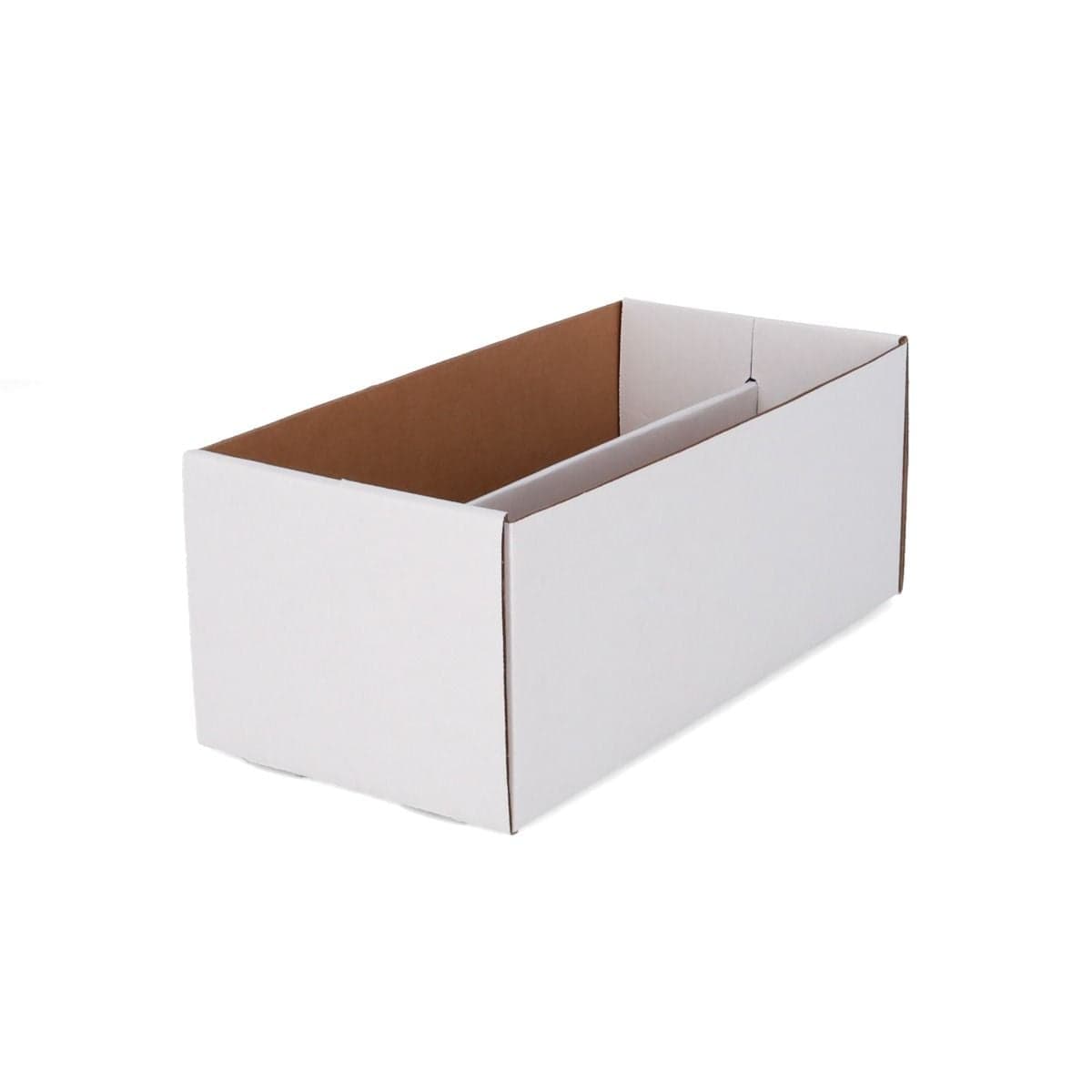 Open BCW 2-row graded card shoe box. lid removed. empty