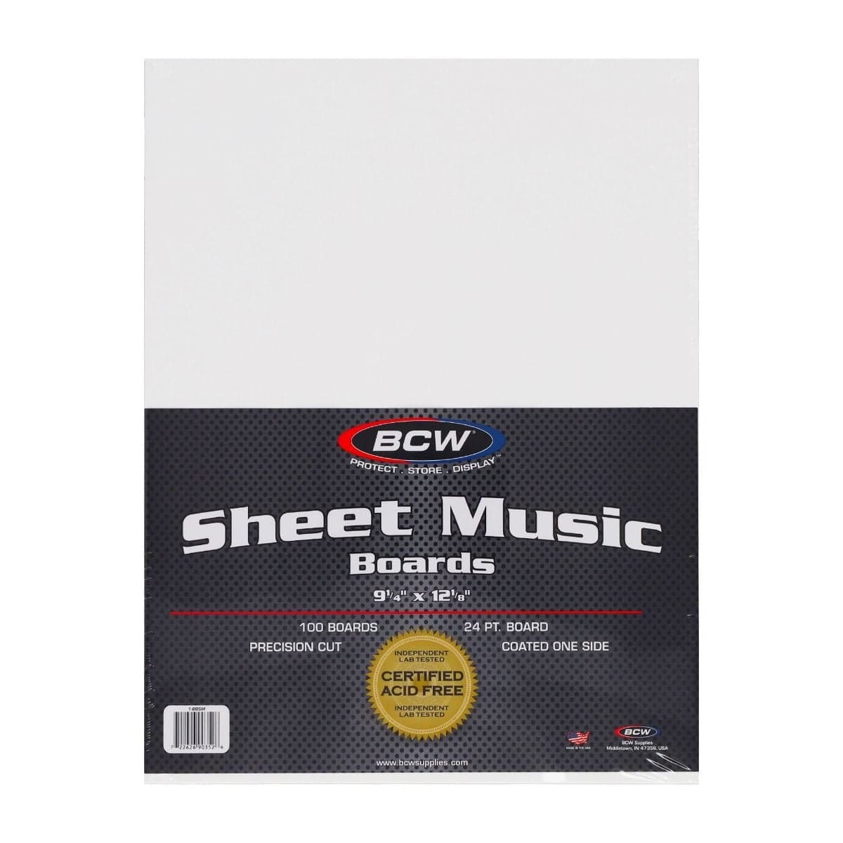 Package of BCW Sheet Music Backing Boards