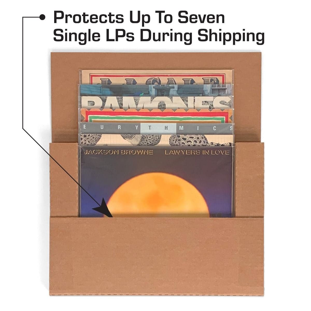 BCW Deluxe 12 Inch Record Mailer. fits up to 7 single LPs