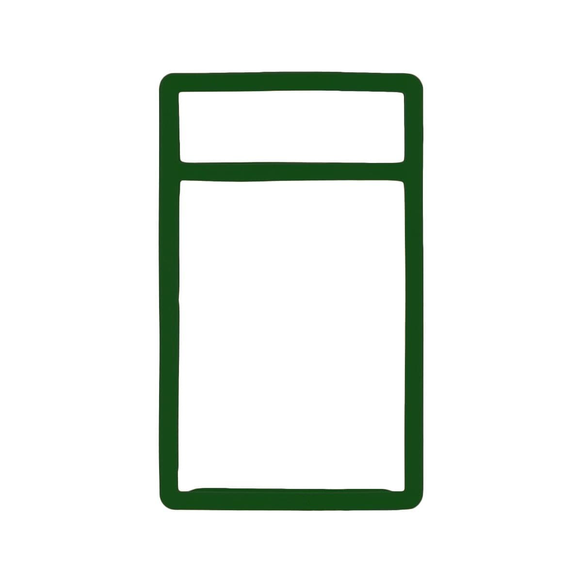 Front facing view of a single empty Slab Bumpers - PSA Graded Card - Green