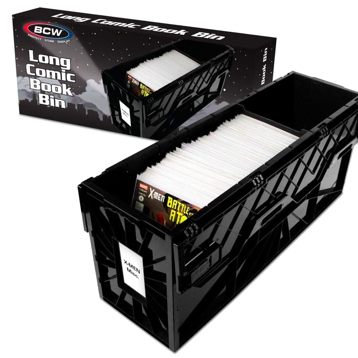 BCW comic book long bin . group packaging