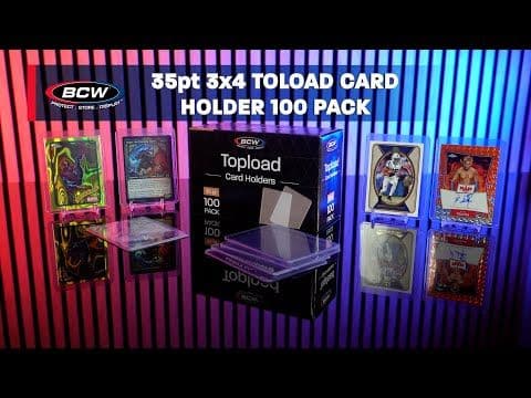 3x4 Topload Card Holder - Standard (100 CT. Pack)