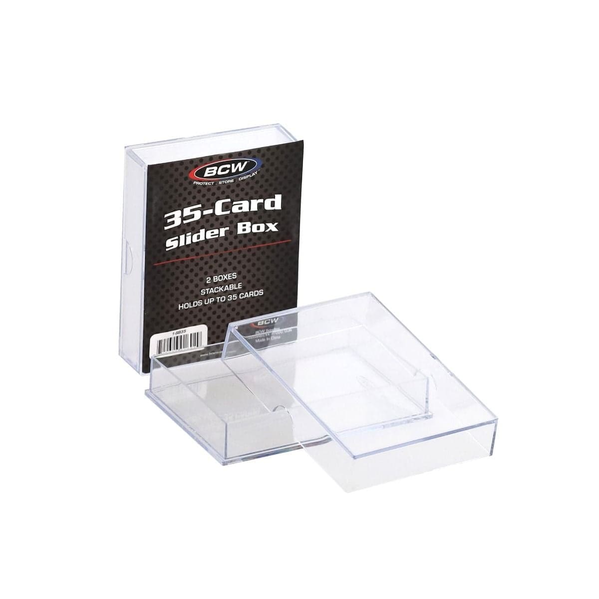 2-Piece Slider Box - 35 Count. 2 pack. packaging and one open