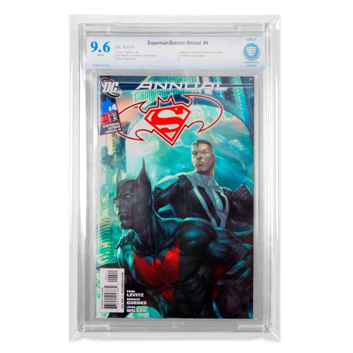 Slabbed comic in mylar bag