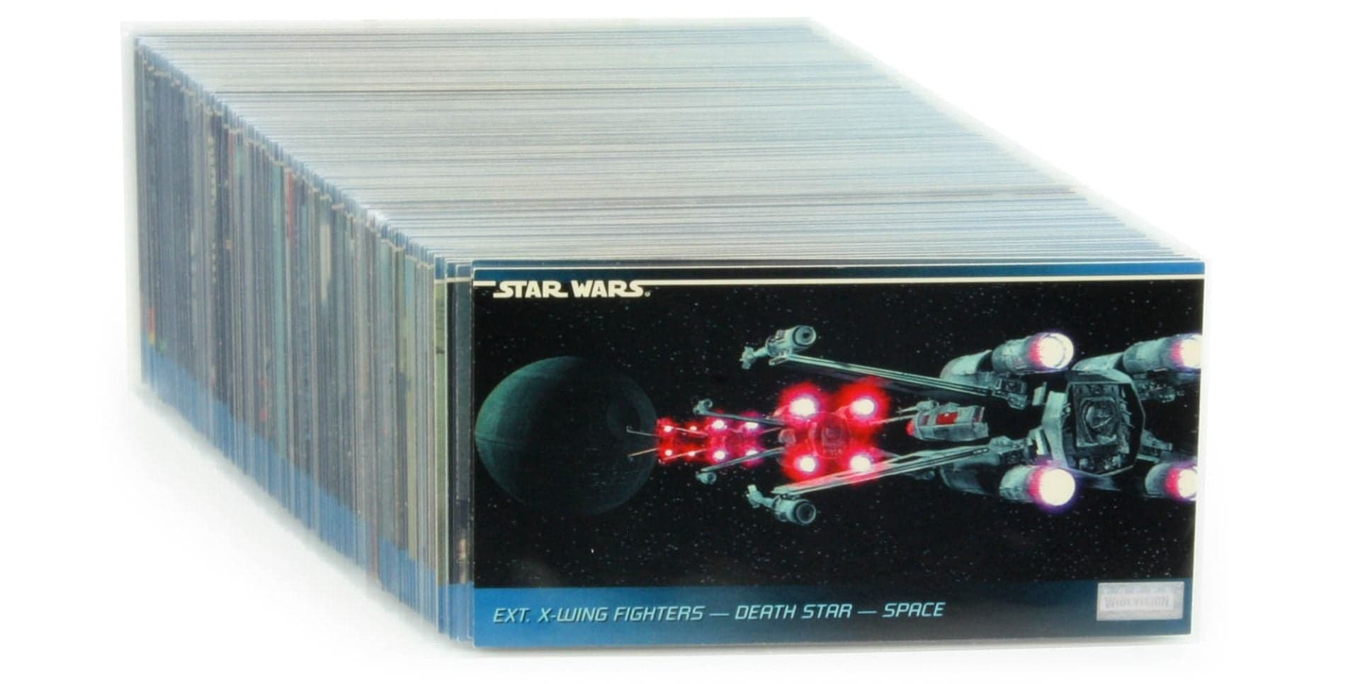 Star Wars Widevision Cards in BCW tall card sleeves