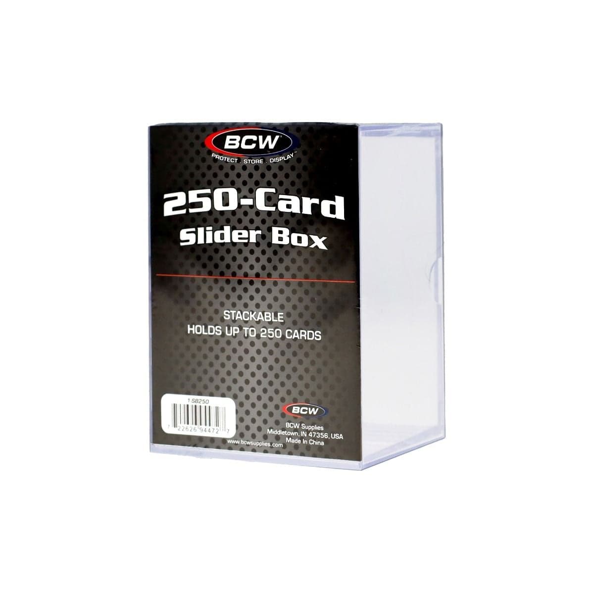 BCW 250 Card Slider Box packaging angle