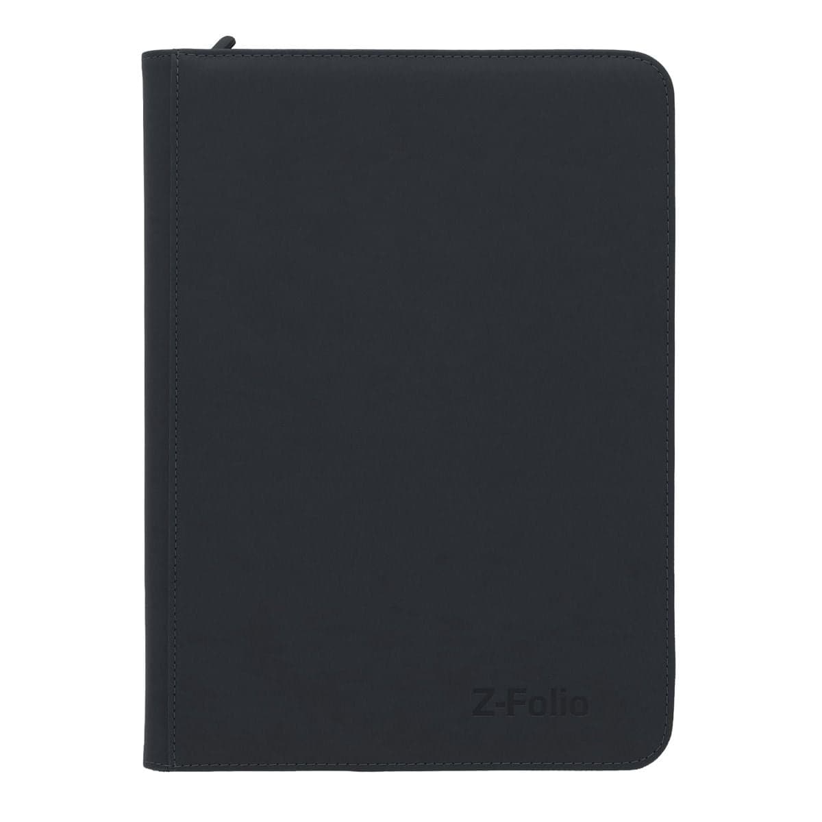 BCW Z-Folio 9-Pocket Album - Black front of binder, closed.