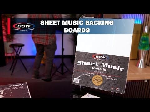 Sheet Music Backing Boards
