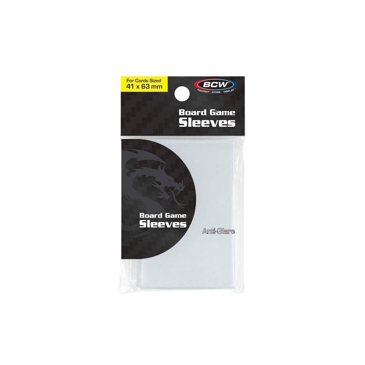 Package of BCW Board Game Sleeves - Mini American (41MM x 63MM) Anti-glare