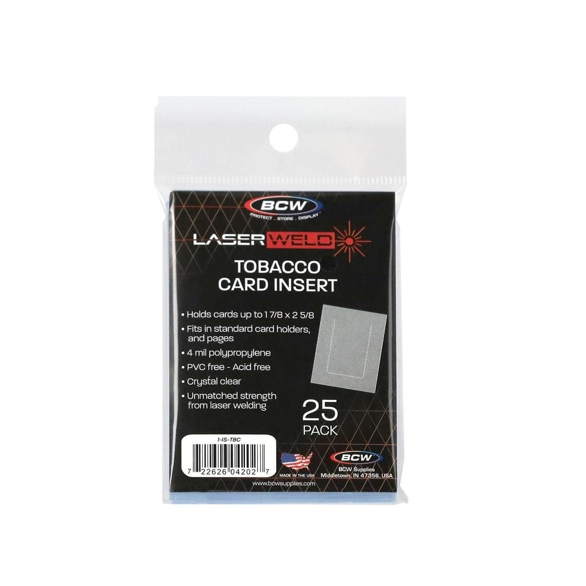 Pack of BCW tobacco card inner sleeve