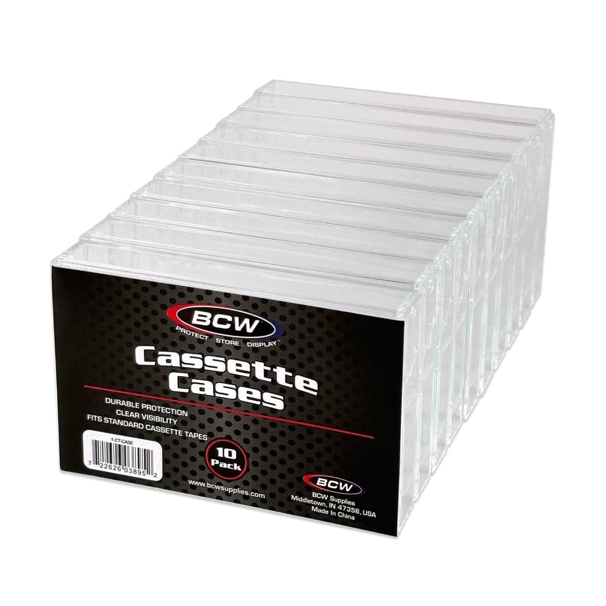 BCW Cassette Cases - 10 Pack packaging