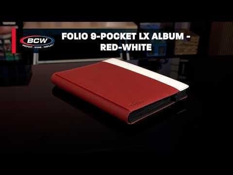 Folio 9-Pocket LX Album - Red-White
