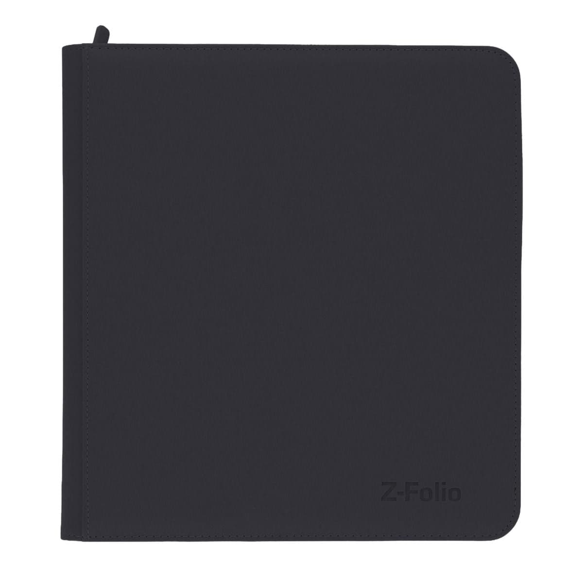 Z-Folio 12-Pocket Album - Black front image closed. Showcasing the leatherette cover.
