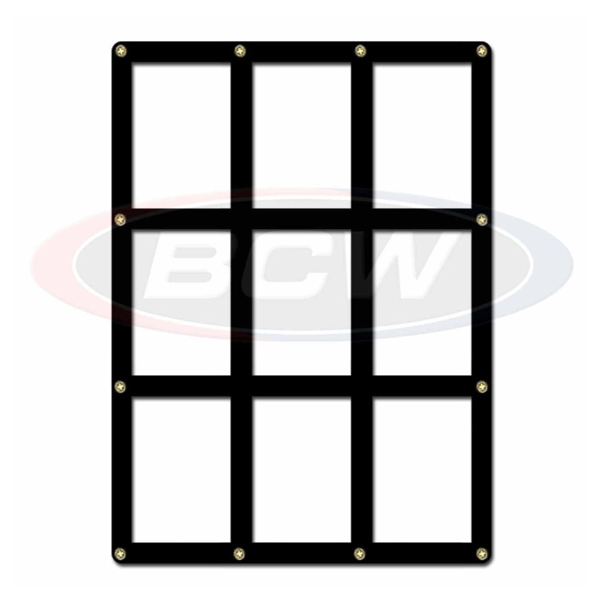BCW black border 9-card screw down holder
