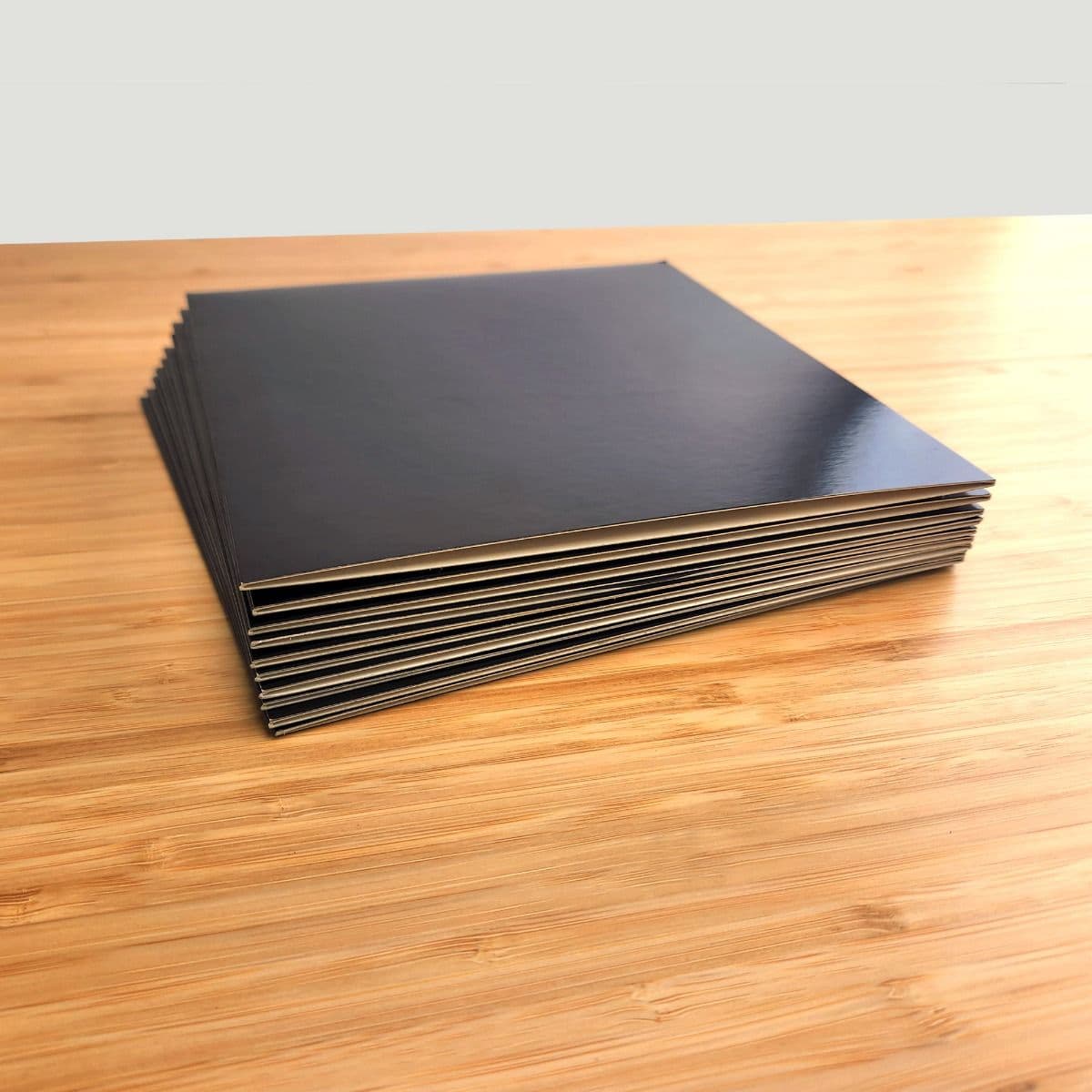 Stack of BCW 7 Inch Record Paper Jackets - No Hole - Black