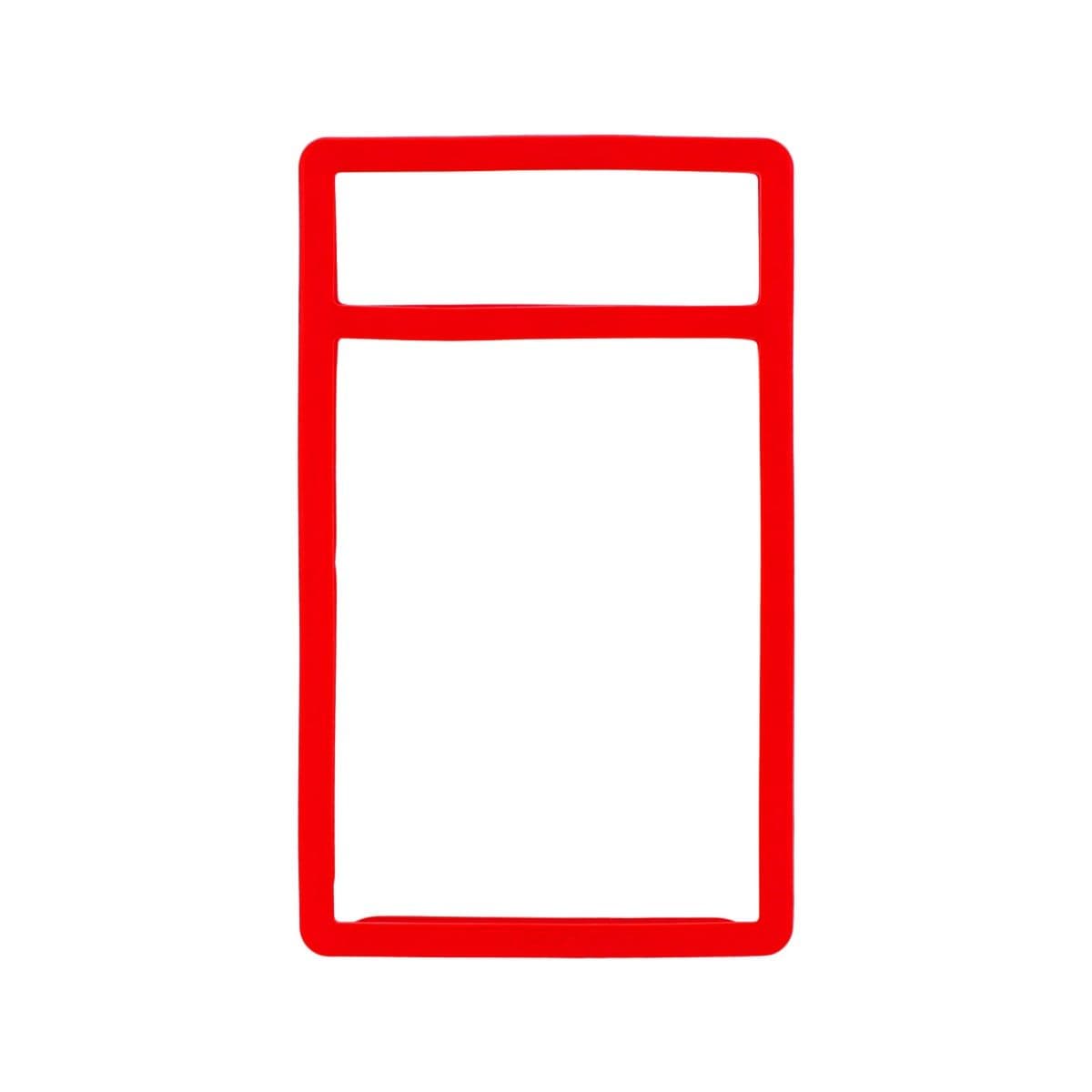 Front facing view of a single empty Slab Bumpers - PSA Graded Card - Red