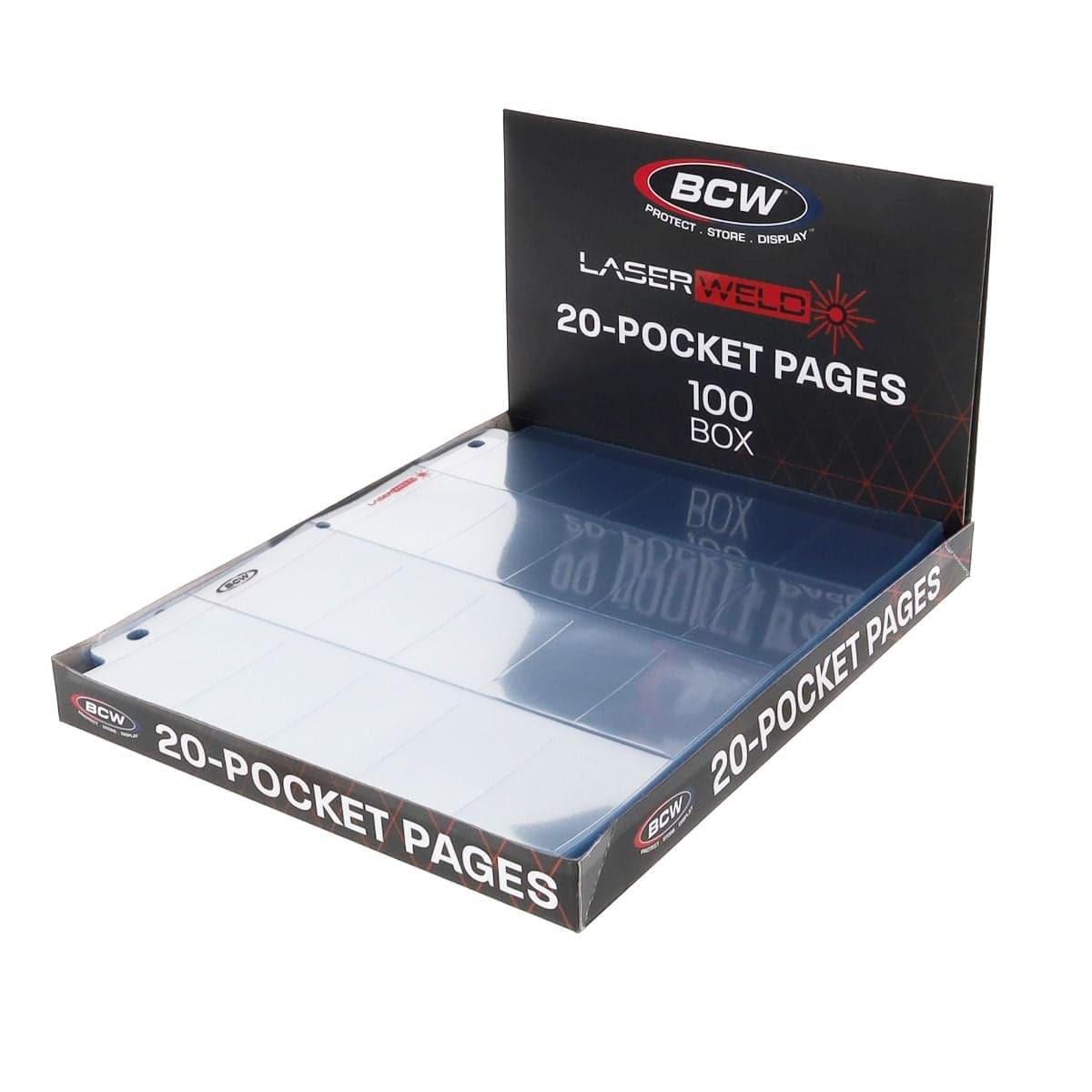 LaserWeld Tobacco Pages - 20 Pocket - 100ct Box, packaging open