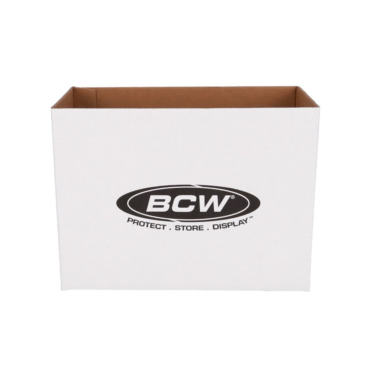BCW Magazine Storage Box. Side view empty