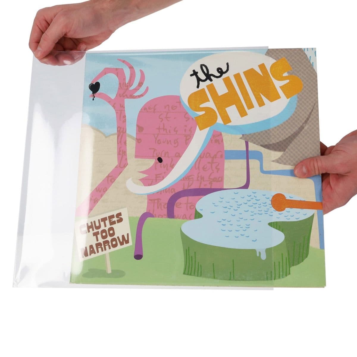 12-Inch Record Sleeves - 4 MIL - 50 Pack inserting record into sleeve