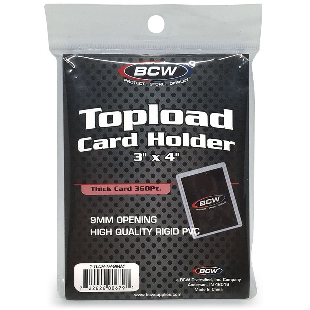 Pack of BCW 360 point thick card toploader
