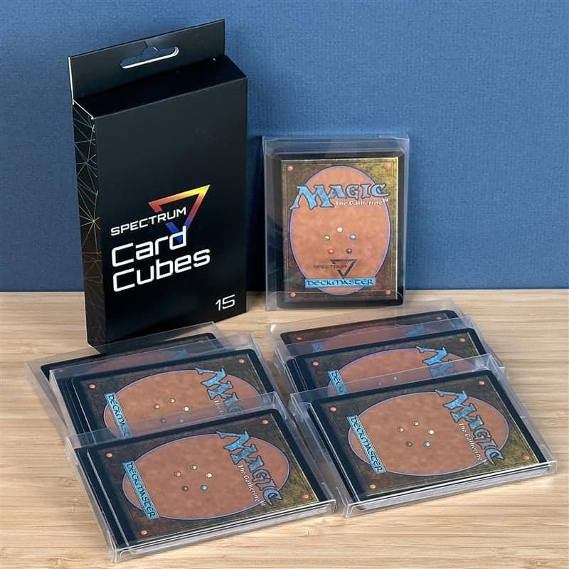 Spectrum Card Cubes size 15. 12 per pack. Each card cube holds15 cards. MTG