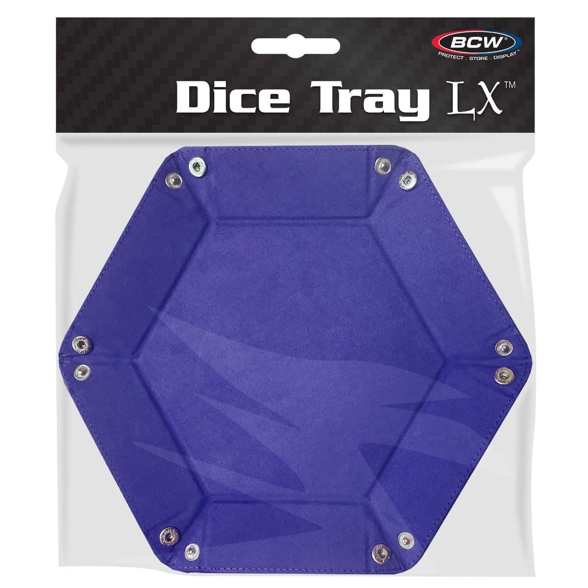 BCW Hexagon Dice Tray- Blue inside packaging