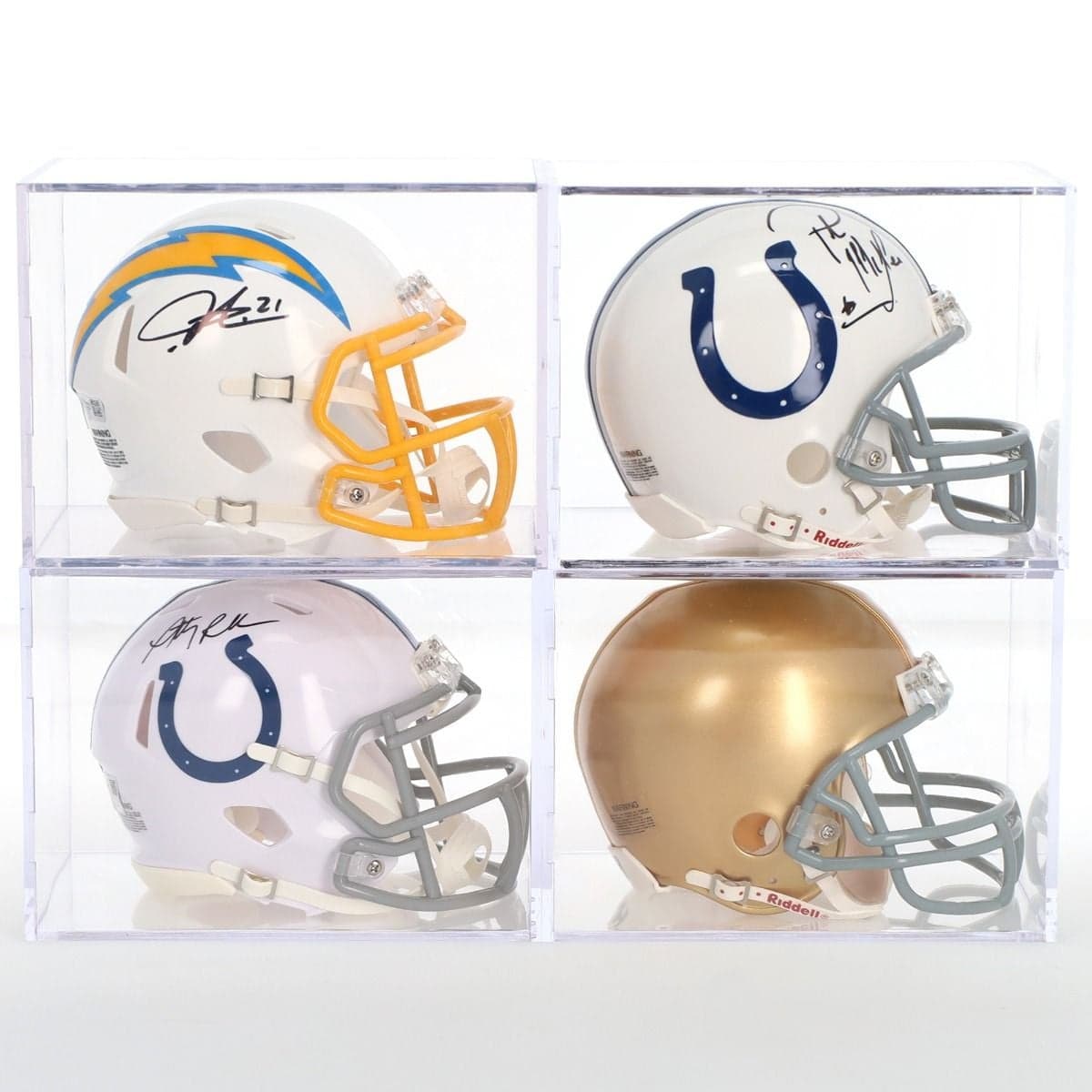BCW Mini Helmet Showcase. Clear base. Collection, stackable, multiple helmets