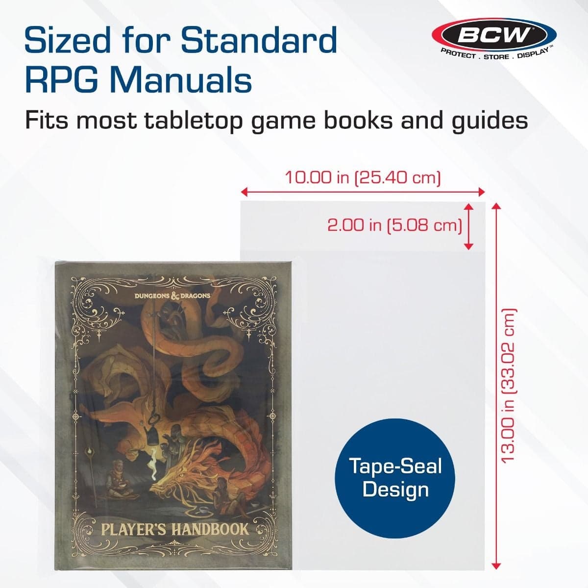 Infographic: Standard for RPG Manuals. Fits most tabletop game books and guides.