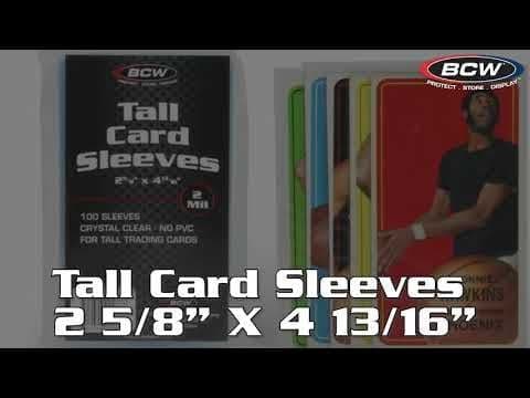 Tall Trading Card Sleeves