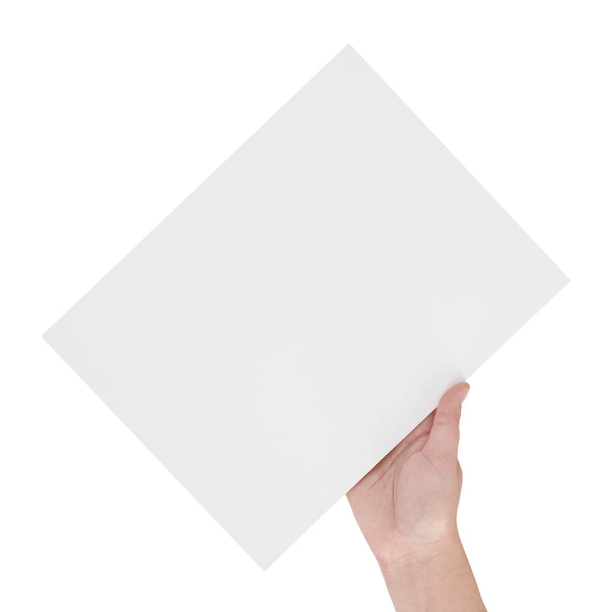 Hand holding a BCW Sheet Music Backing Board