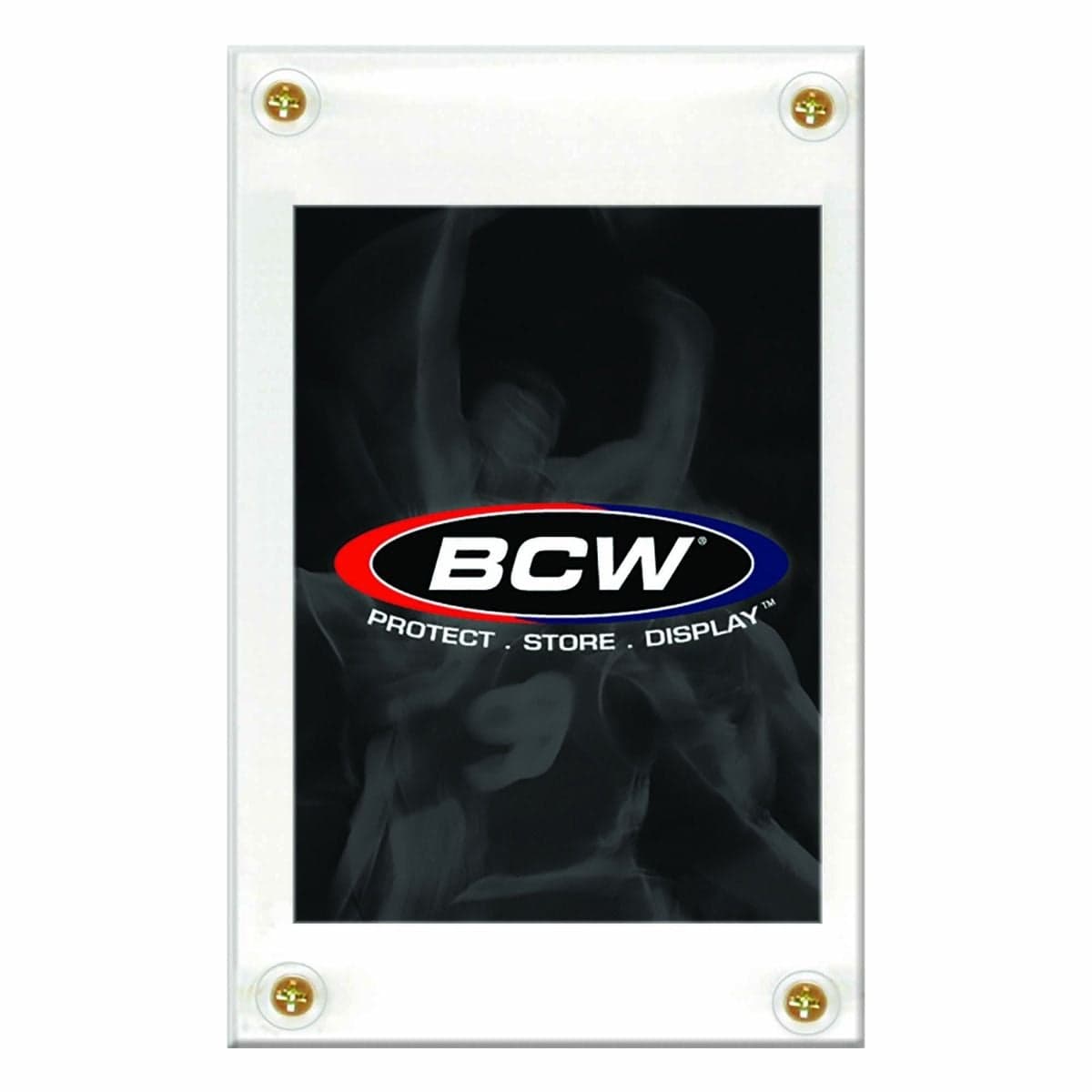 BCW 4-screw non-recessed card holder with card