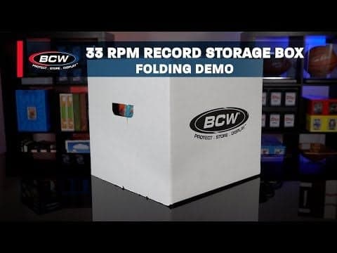 33 RPM Record Storage Box