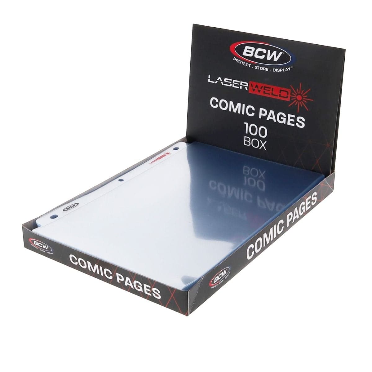 LaserWeld Comic Pages - 100ct Box, packaging open