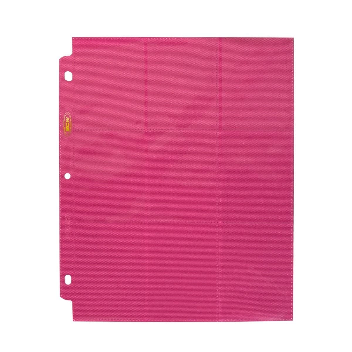 BCW pink 18-pocket page