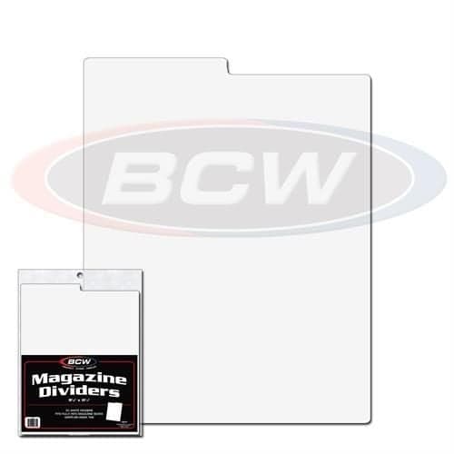 BCW Magazine Divider behind package of BCW Magazine Dividers