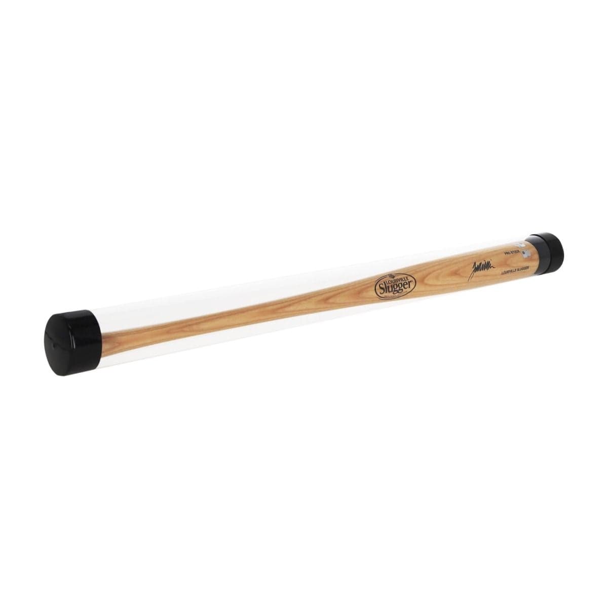 BCW Baseball Bat Tube with baseball bat inside angle
