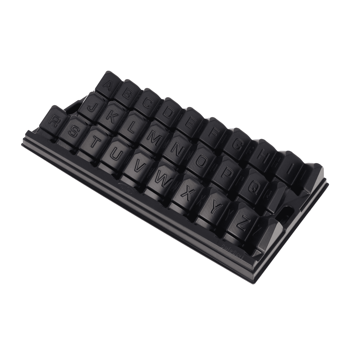 BCW Safesort Card Tray, angled without cards on display