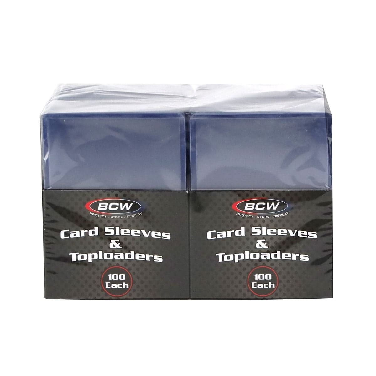 200 Count Card Sleeve and Toploader Combo Pack. front packaging view
