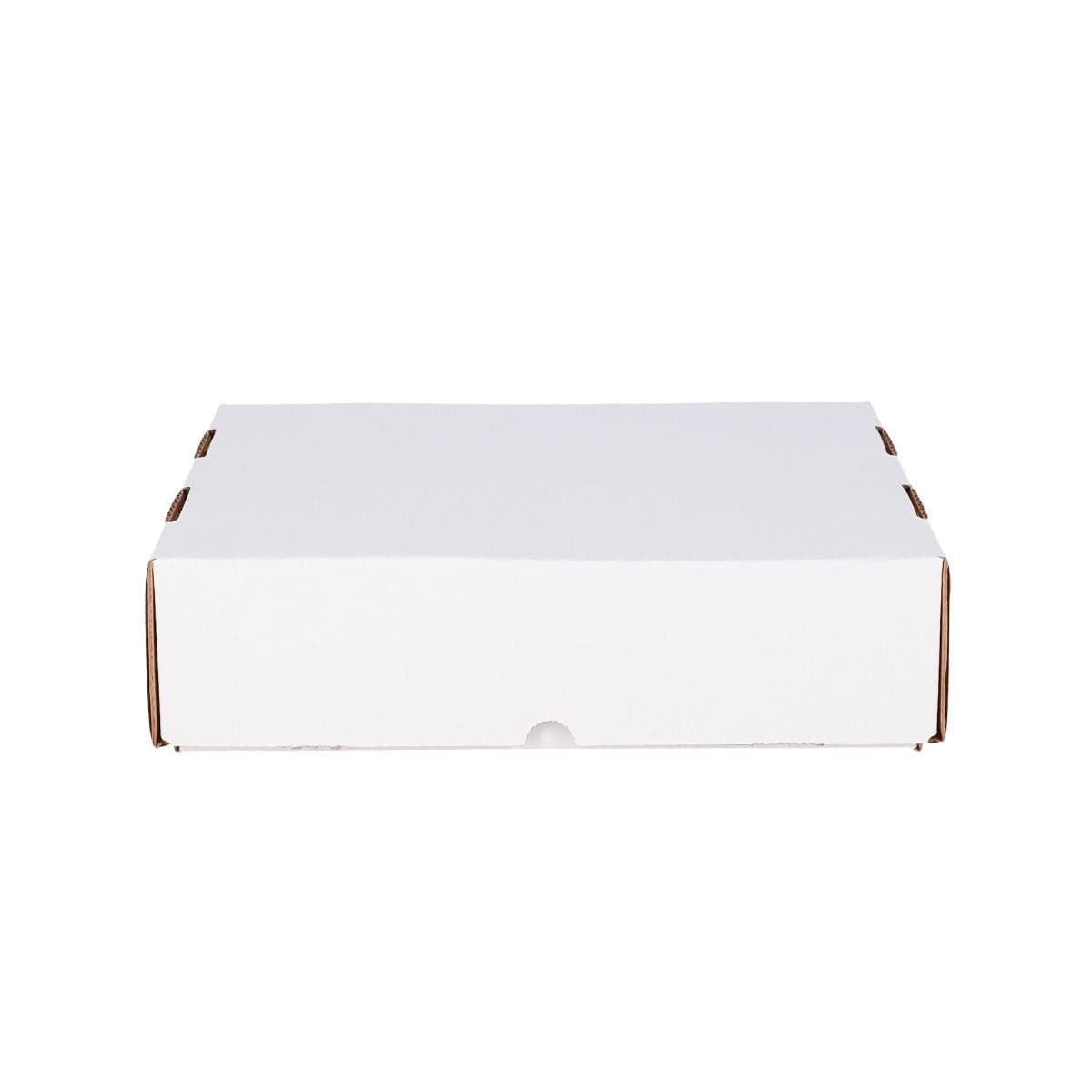 BCW 4-row full lid 3200 count card storage box with lid closed, side view