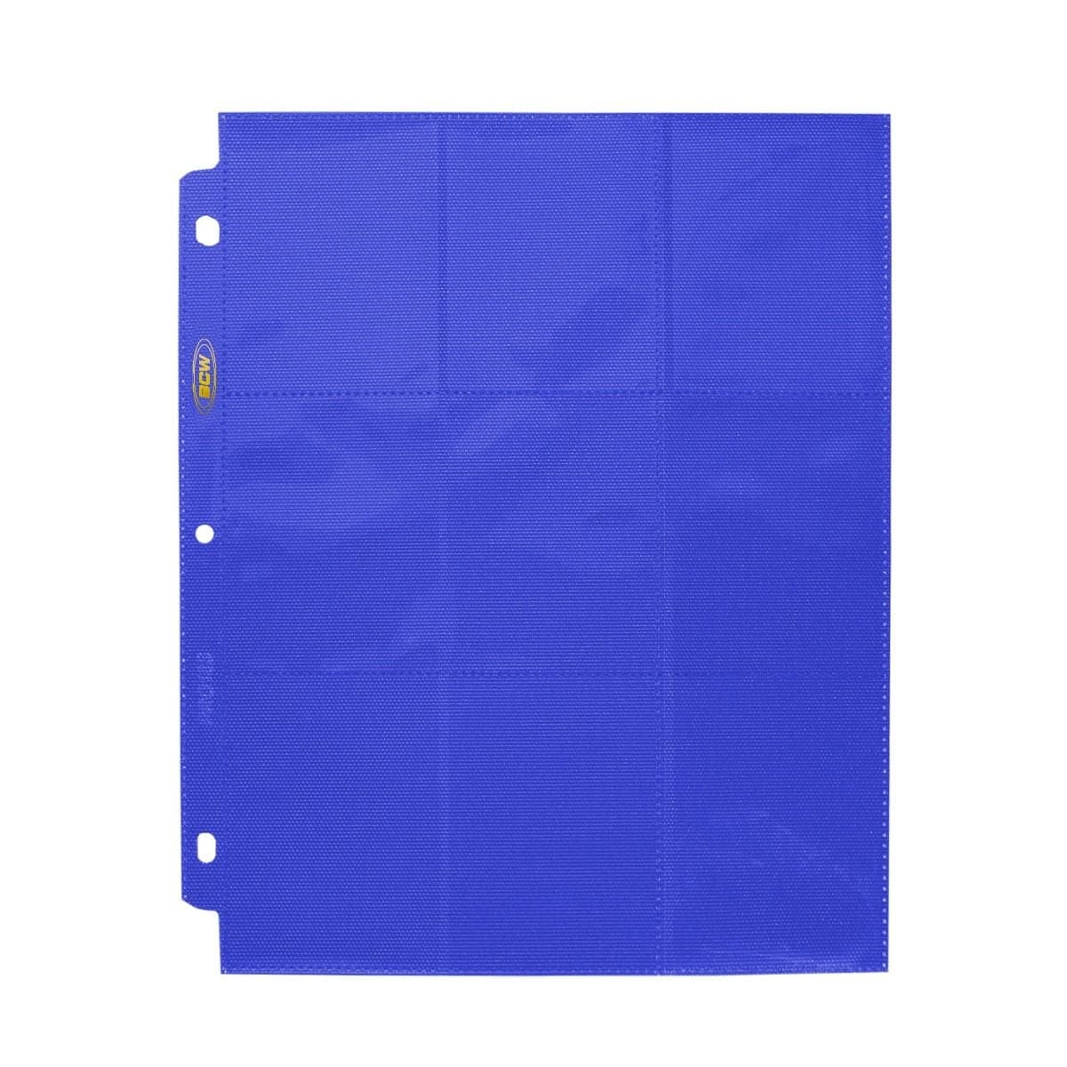 BCW blue 18-pocket page