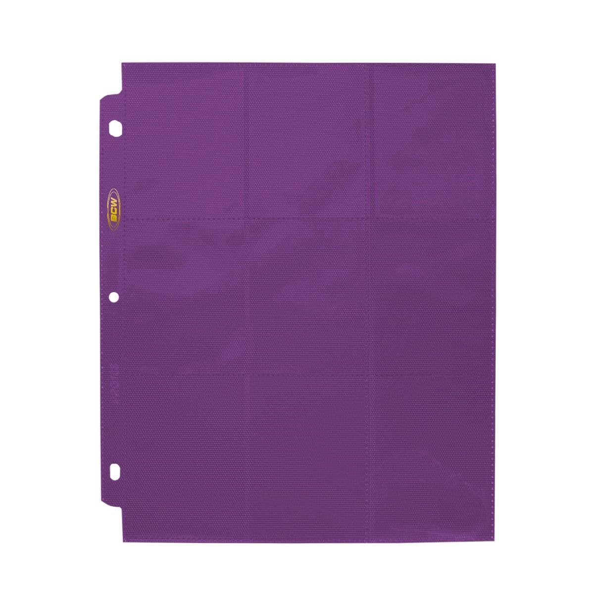 BCW purple 18-pocket page