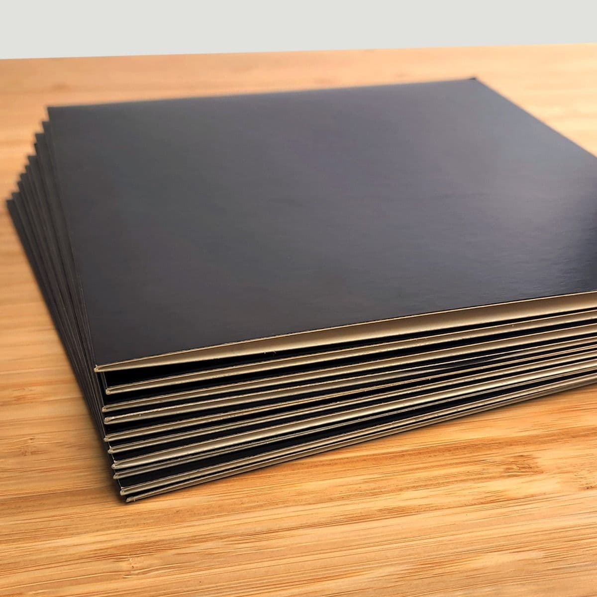 Stack of BCW 12 Inch Record Paper Jackets - No Hole - Black