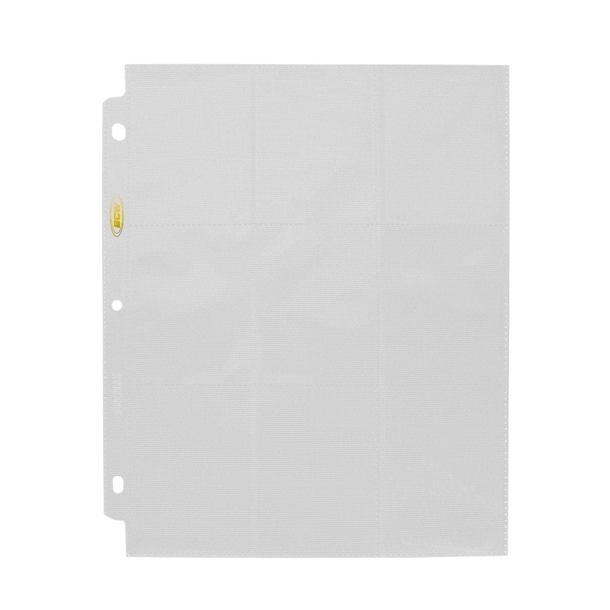 BCW white 18-pocket page