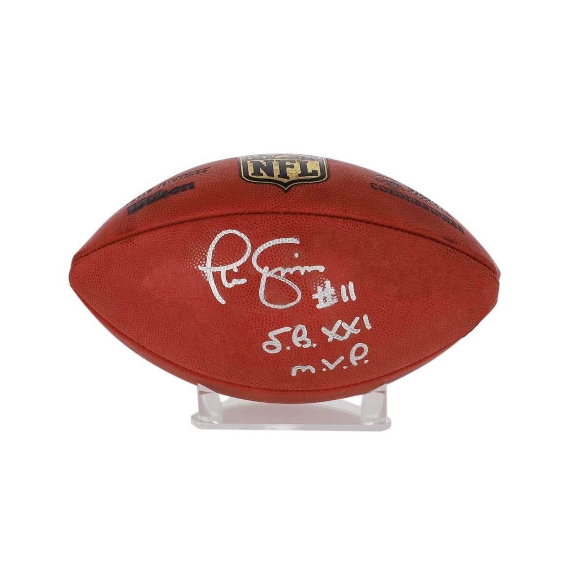 BCW Acrylic Ball Stand with signed football