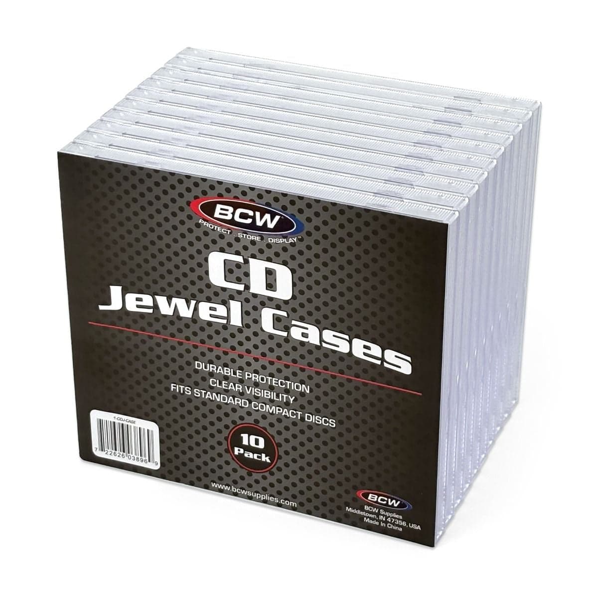 BCW CD Jewel Cases - 10 Pack packaging