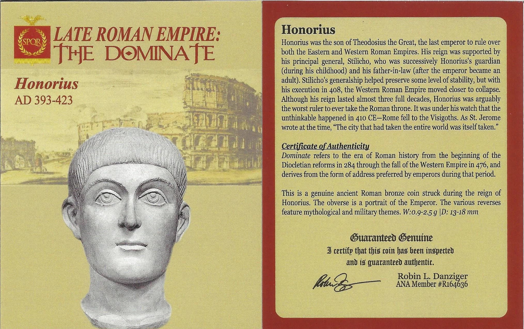 NGC-Certified Roman Coin: Honorius, AE3, Grade CH-VF - Image 3