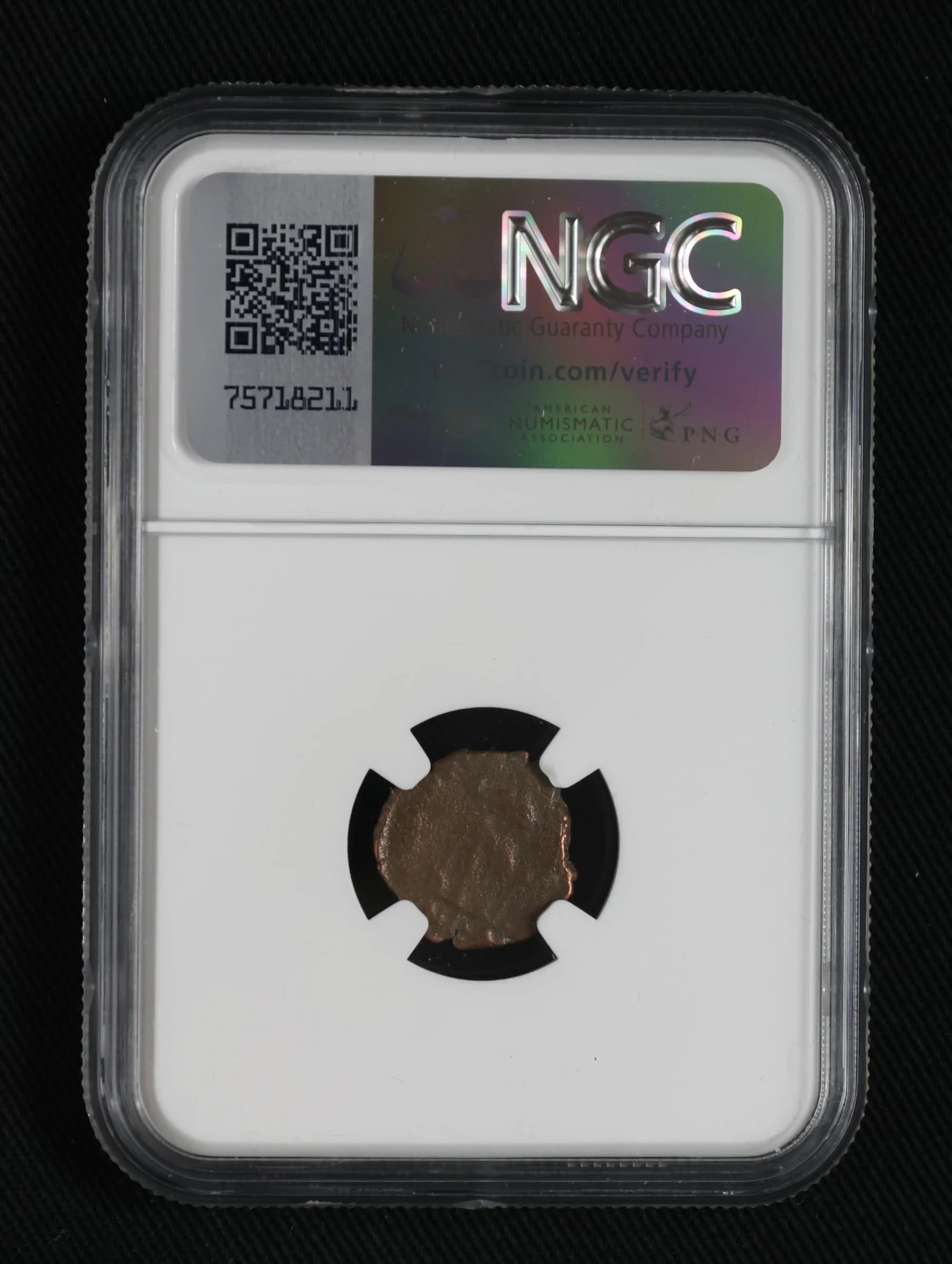NGC-Certified Roman Coin: THEODOSIUS2ND(AE3), Grade F - Image 2